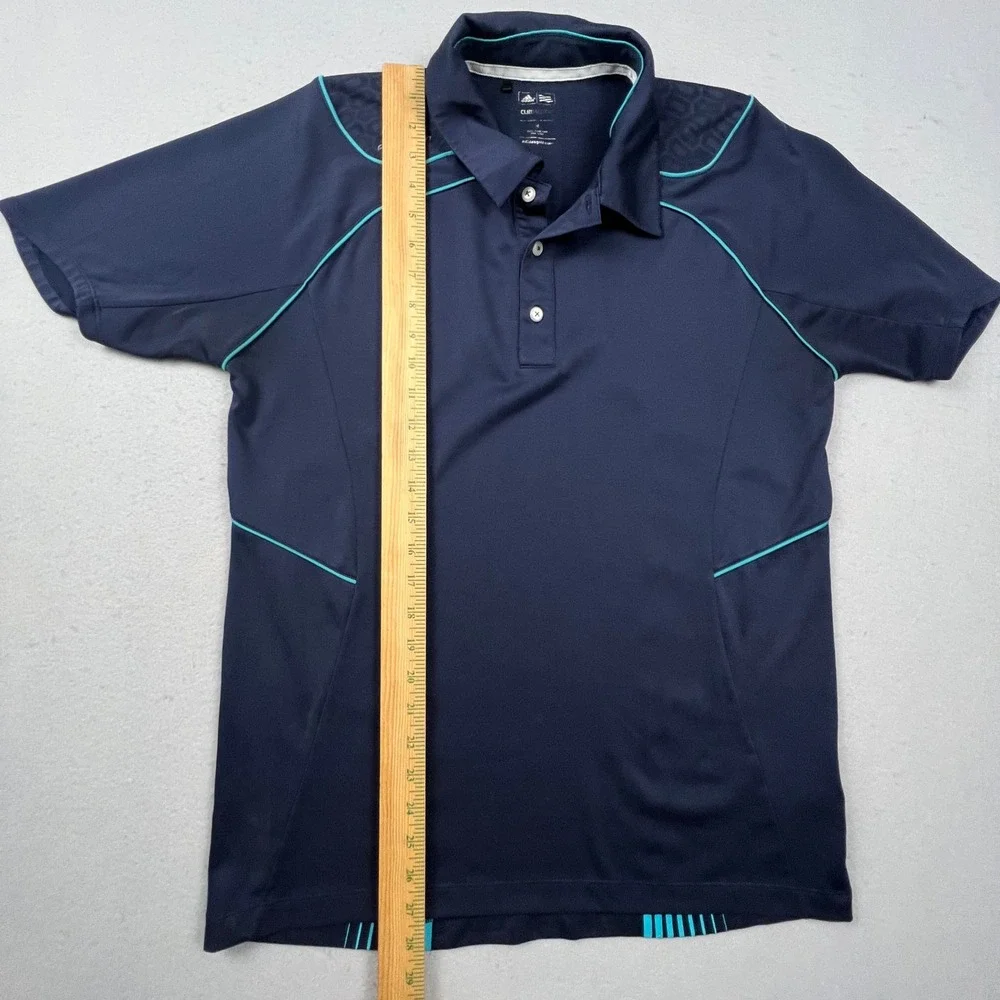 Adidas Polo Shirt Mens M Navy Blue Formotion Climacool Athletic Golf Sporty